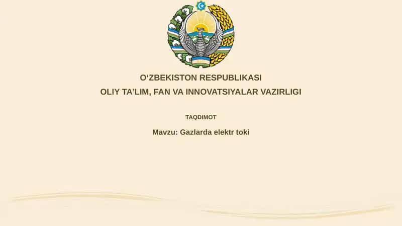 Gazlardagi elektr toki 1