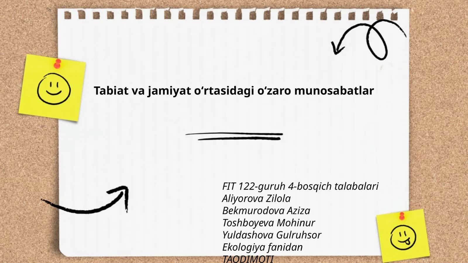 Tabiat va jamiyat oʻrtasidagi oʻzaro munosabatlar 1