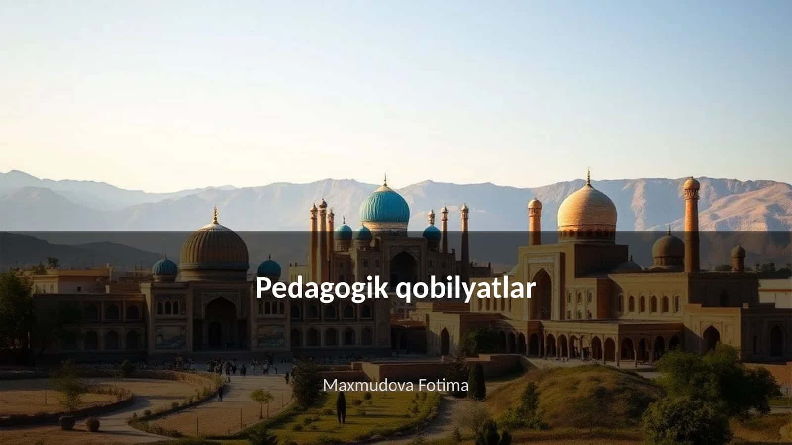 Pedagogik qobilyatlar 1