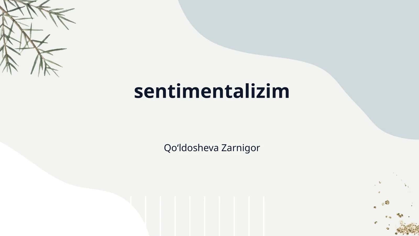 sentimentalizim 1