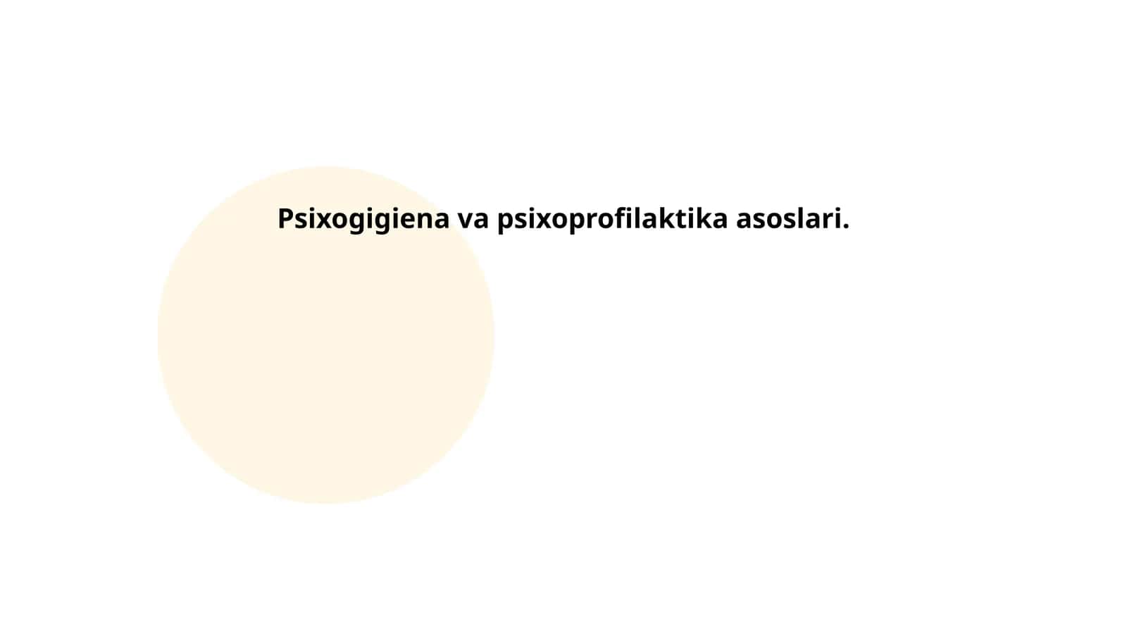 Psixogigiena va psixoprofilaktika asoslari 1