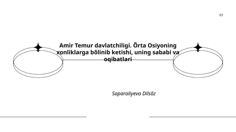 Amir Temur davlatchiligi 1