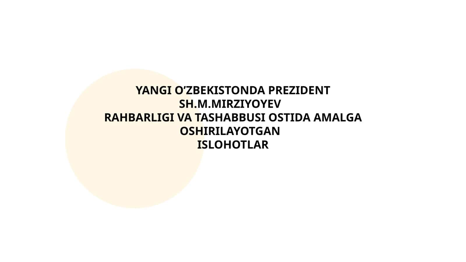 Konstitutsion islohotlar 1