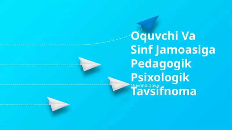 Oquvchi Va Sinf Jamoasiga Pedagogik Psixologik Tavsifnoma 1