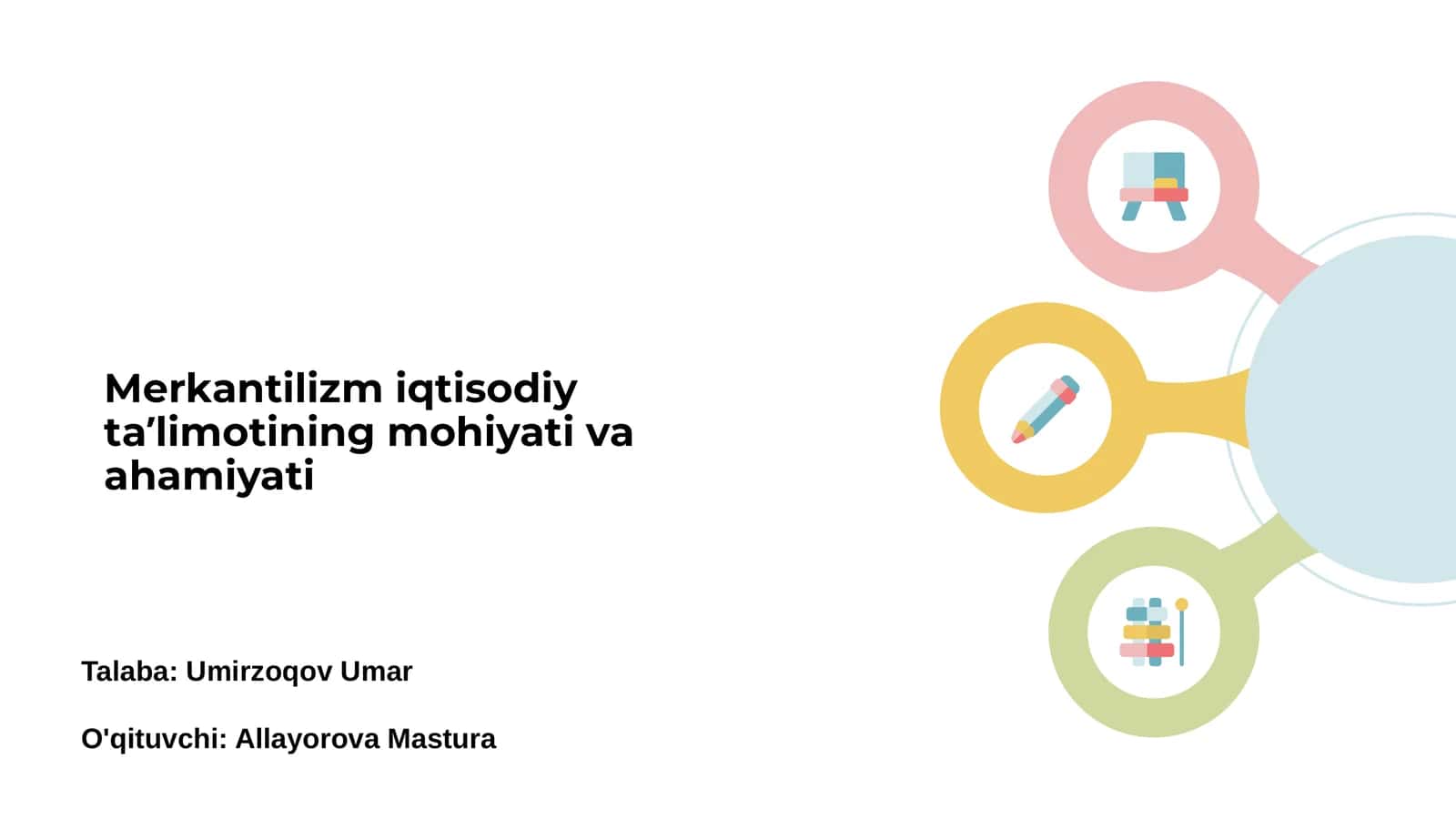 Merkantilizm iqtisodiy ta'limotining mohiyati va ahamiyati 1