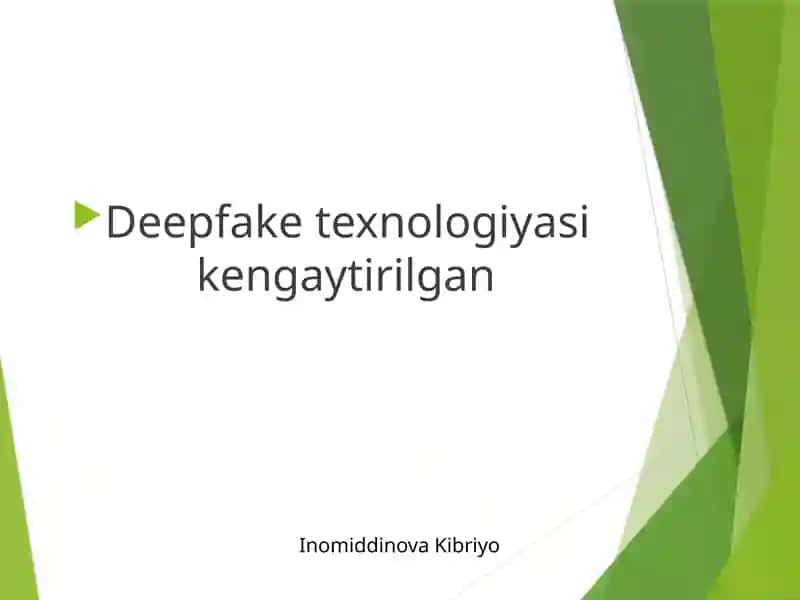 Deepfaketexnologiyasi