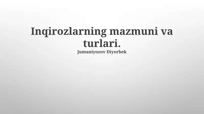 Ijtimoiy Inqirozlar 1