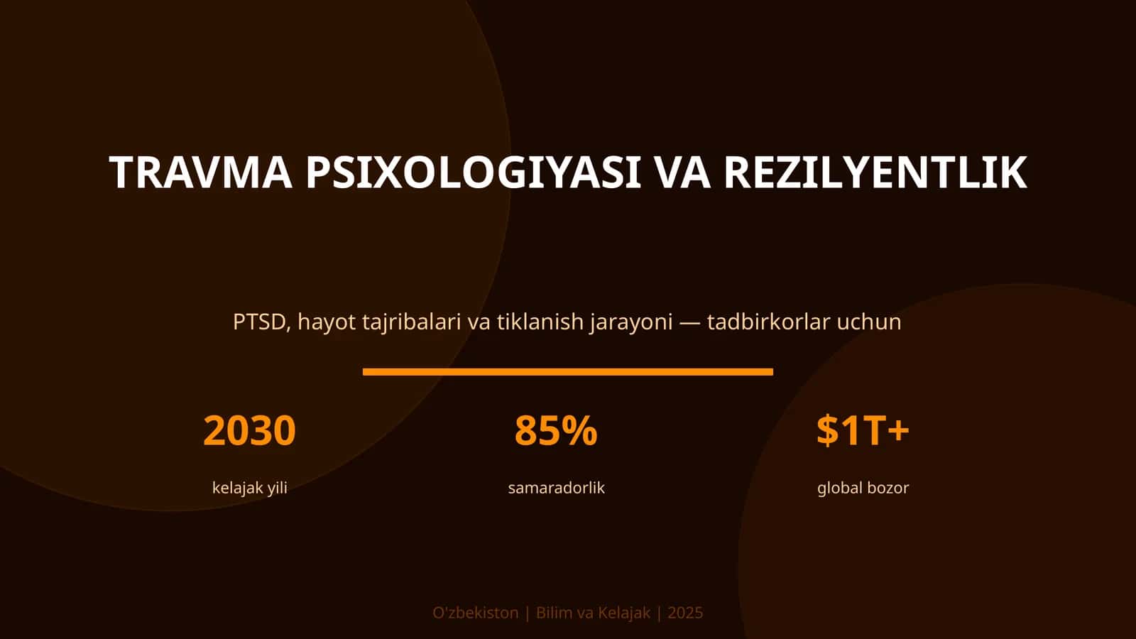 TRAVMA PSIXOLOGIYASI VA REZILYENTLIK 1