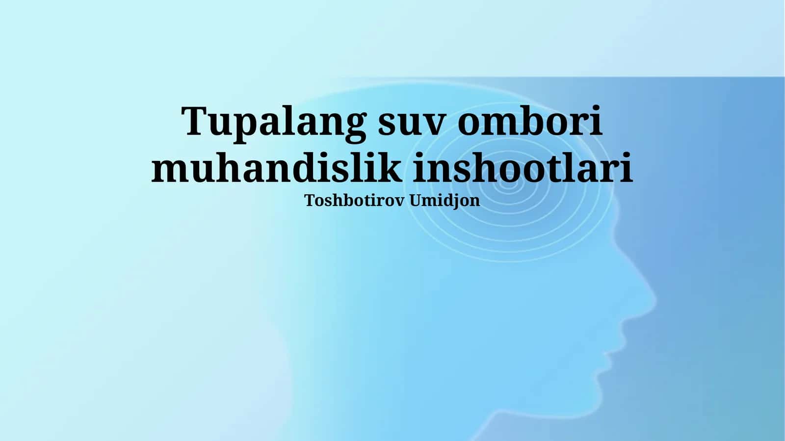 Tupalang suv ombori muhandislik inshootlari 1