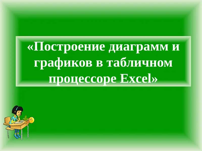 Построение диаграмм и графиков в табличном процессоре Excel 1