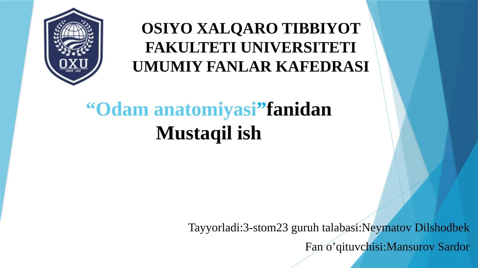 Mikrosirkulyatsiya haqida tushuncha 1