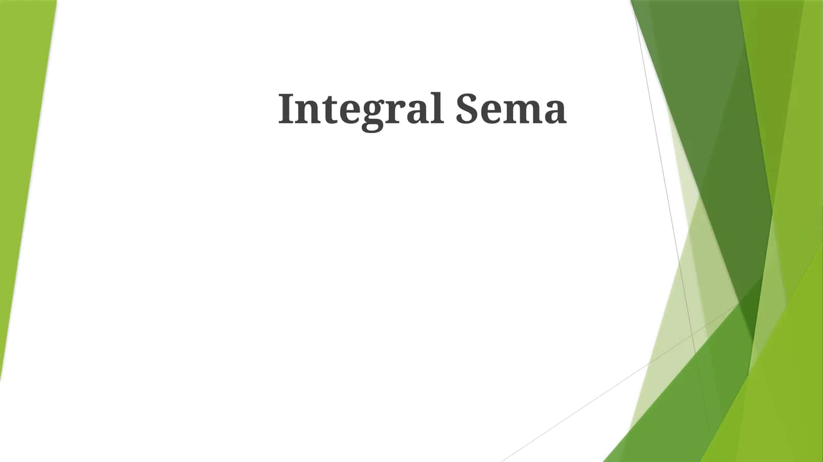 Integral Sema 1