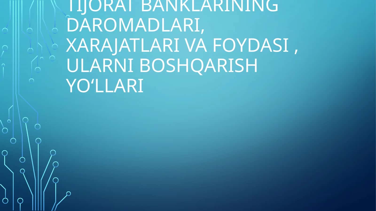 Tijorat banklari 1