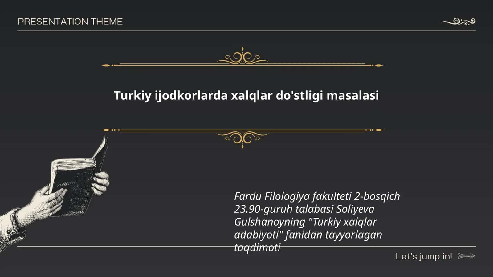 Turkiy ijodkorlarda xalqlar do'stligi masalasi 1