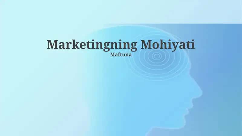 Marketingning Mohiyati 1