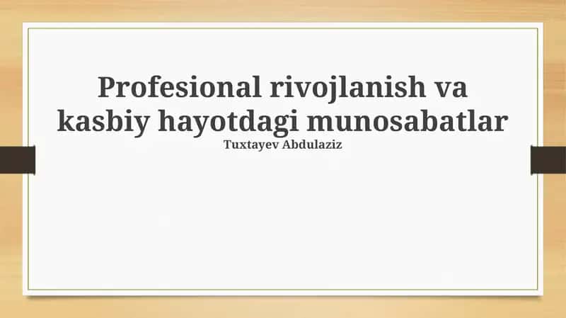 Kirish mavzuning 101 asoslarini ochib beradi 1