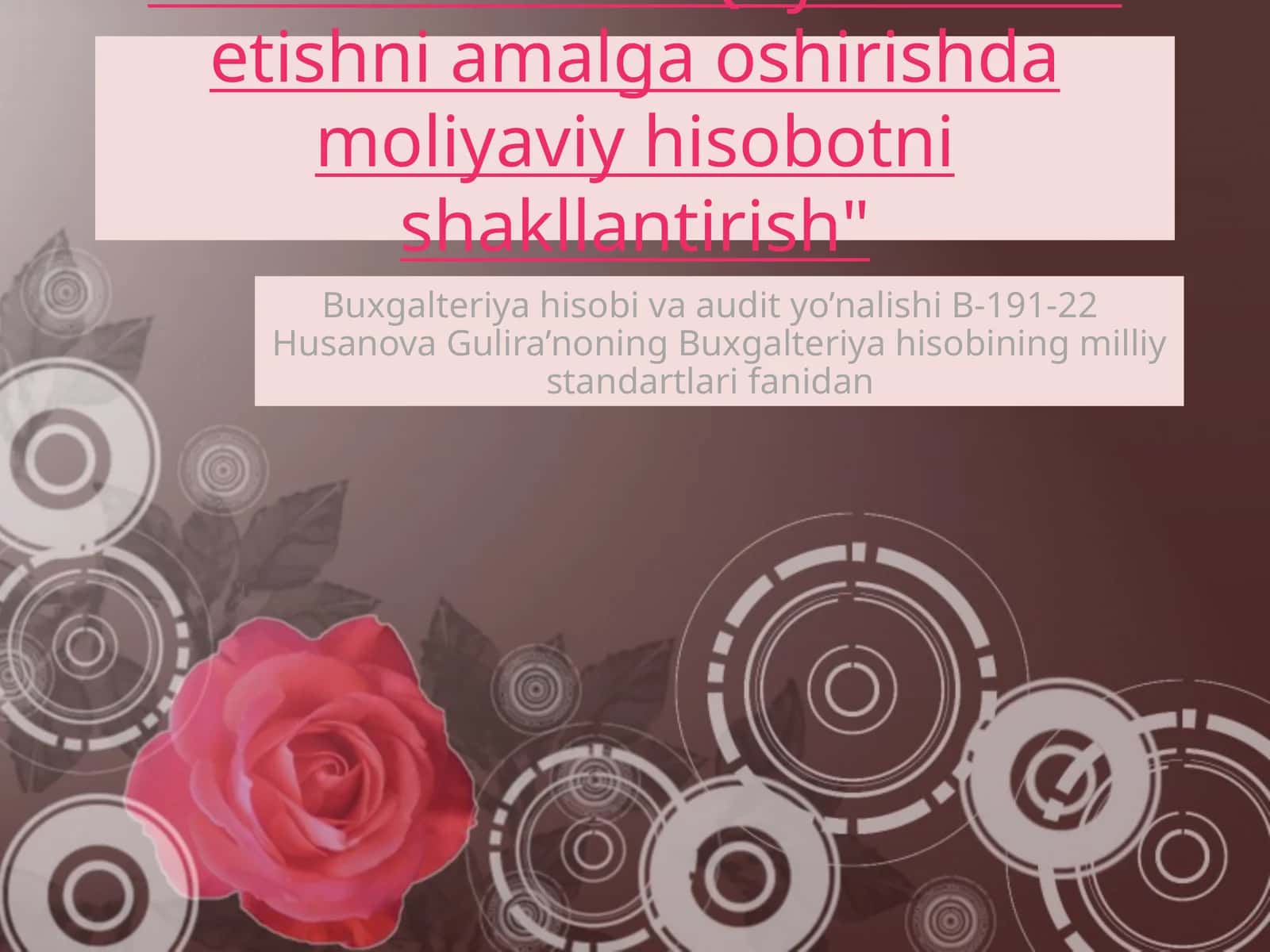 23-sonli BHMS "Qayta tashkil etishni amalga oshirishda moliyaviy hisobotni shakllantirish" 1