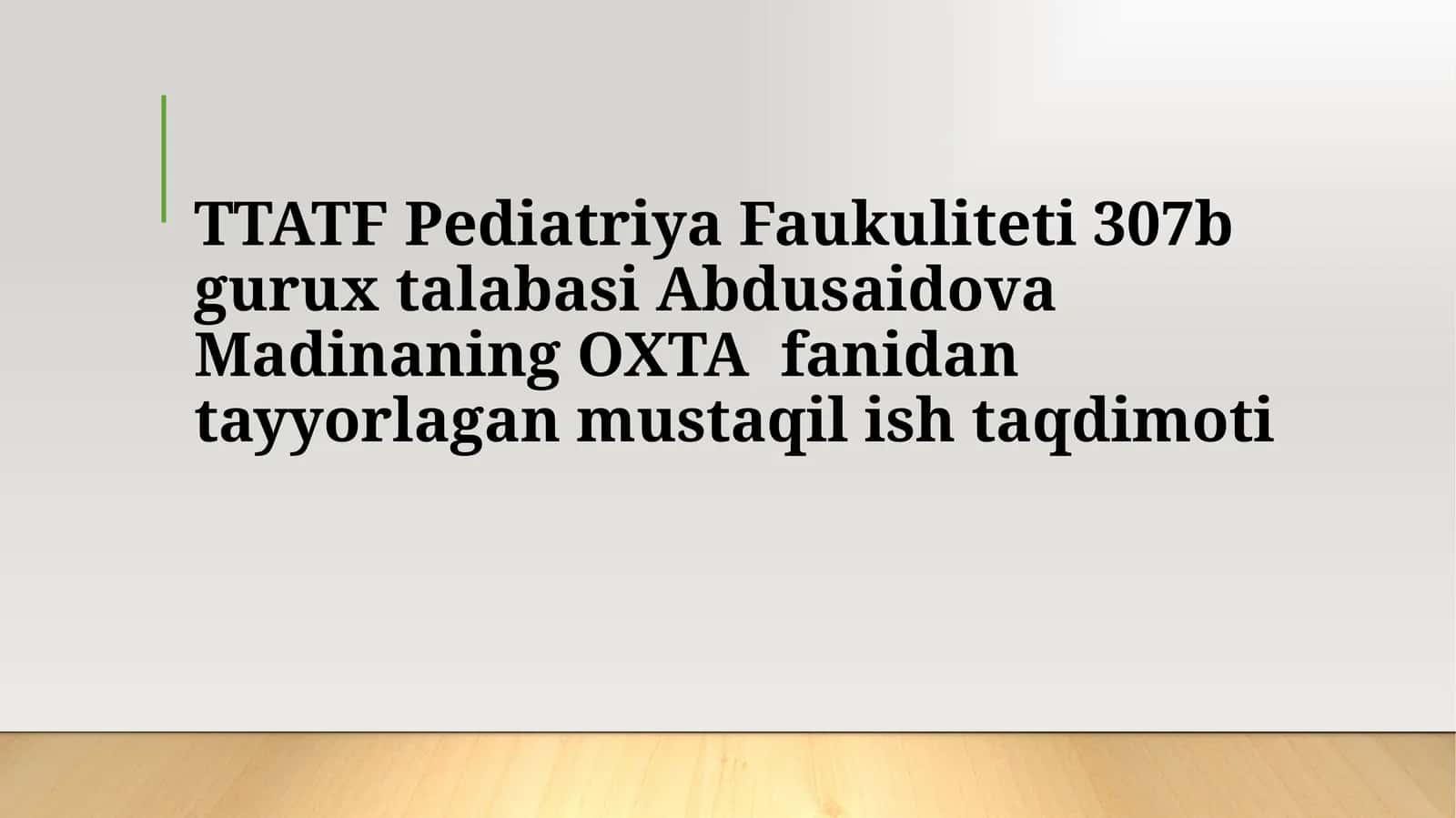 Churralar klassifikatsiyasi 1