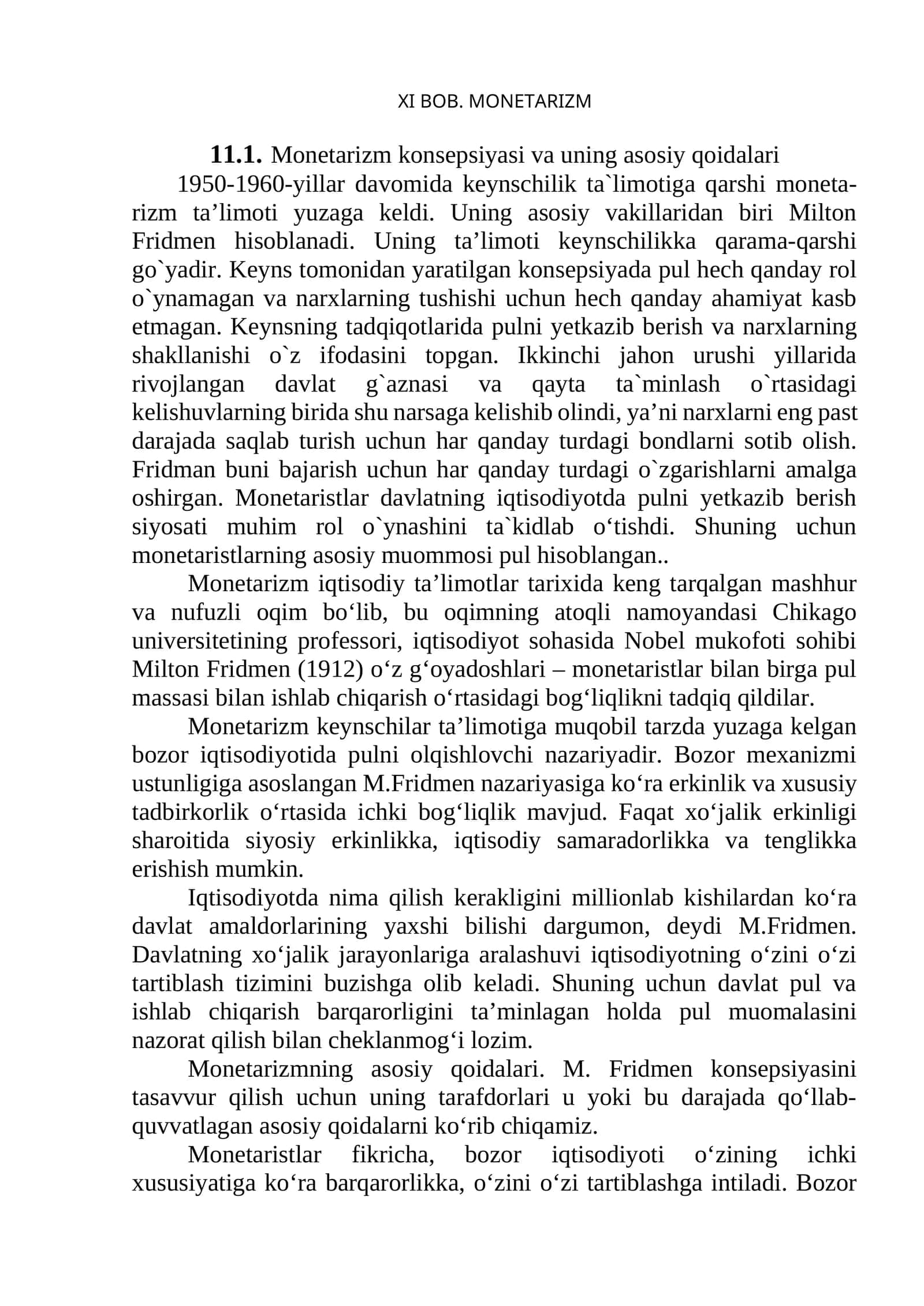Monetarizm 1