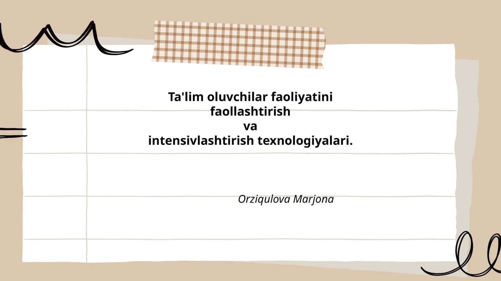 Faol o‘qitish usullari 1
