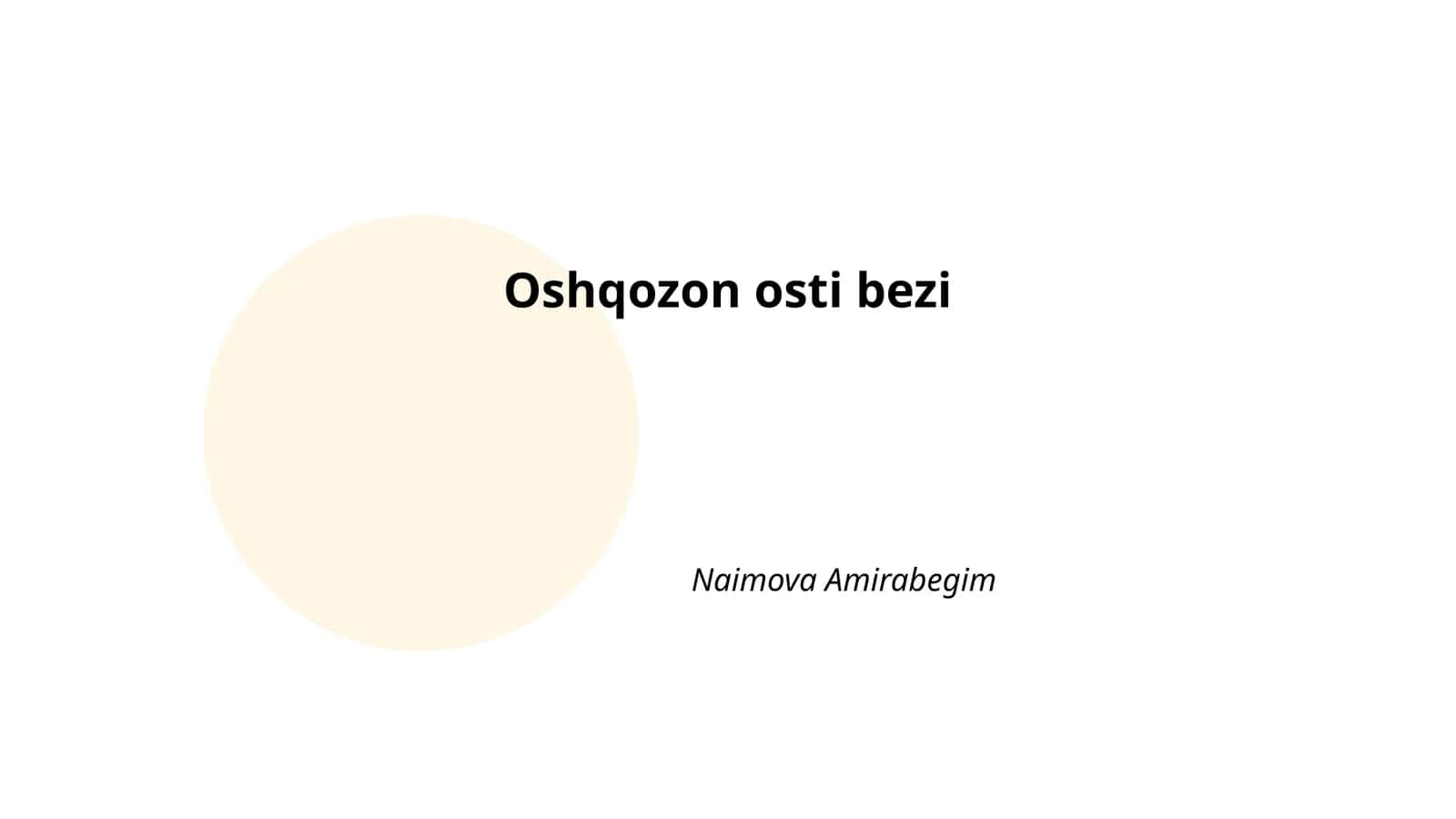 Oshqozon osti bezi 1