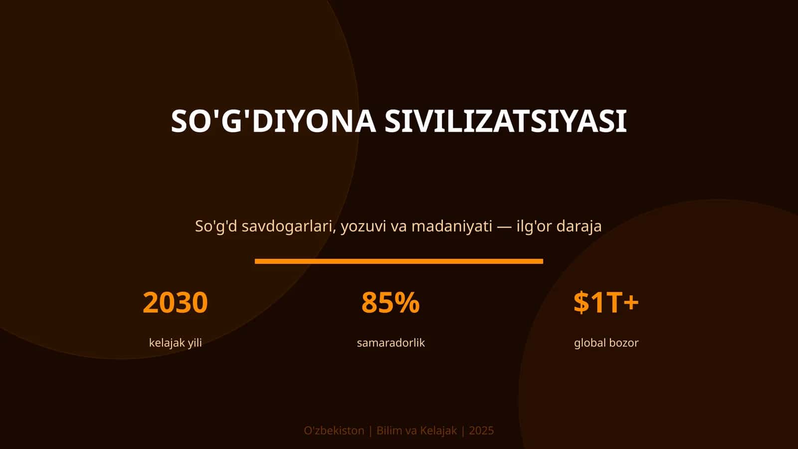 SO'G'DIYONA SIVILIZATSIYASI 1
