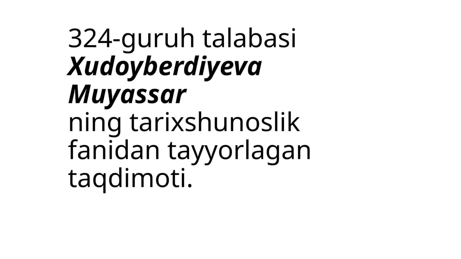 O‘RTA OSIYO XALQLARI TARIXIGA OID HUJJATLAR 1