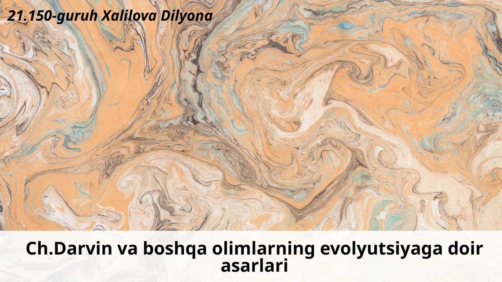 Ch.Darvinvaboshqaolimlarningevolyutsiyagadoirasarlari 1