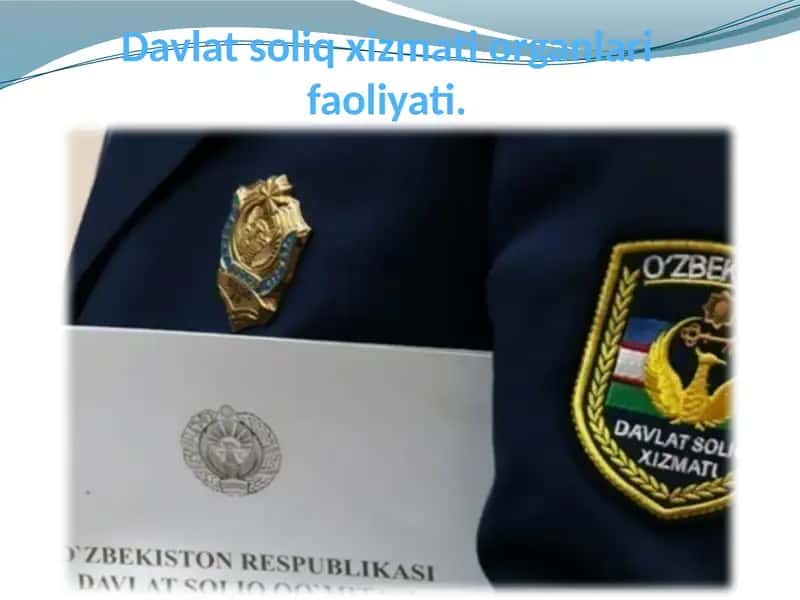 Davlat soliq xizmati organlari faoliyati 1