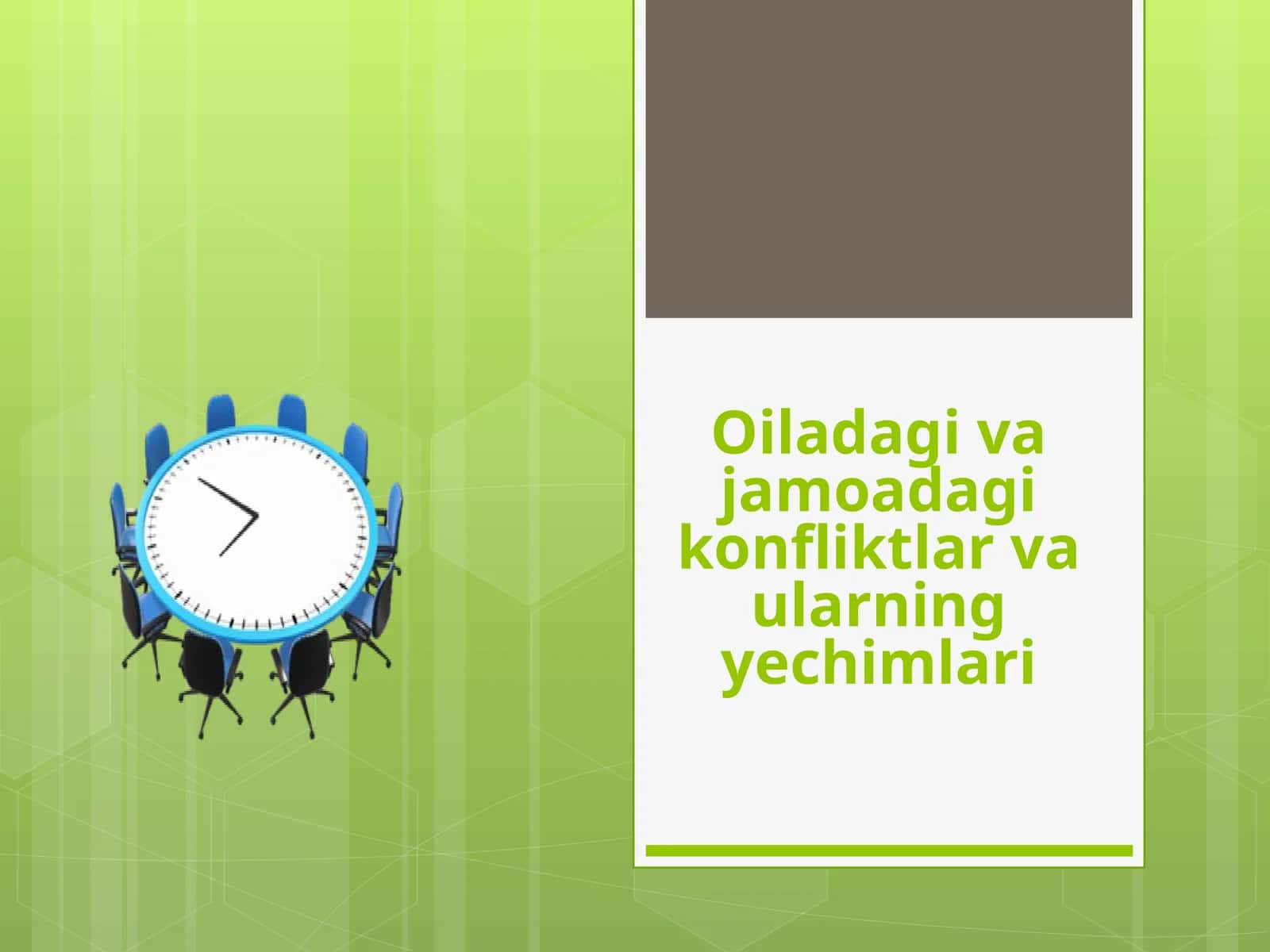 Oiladagi va jamoadagi konfliktlar va ularning yechimlari 1