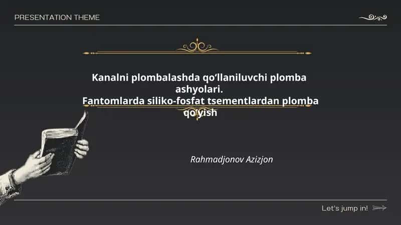 Kanalni plombalashda qoʻllaniluvchi plomba ashyolari 1