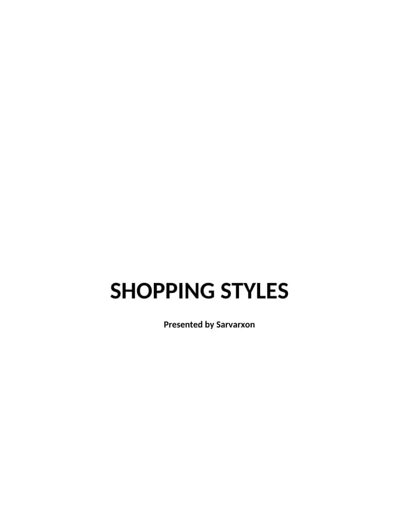SHOPPING STYLES presentatsiya 1