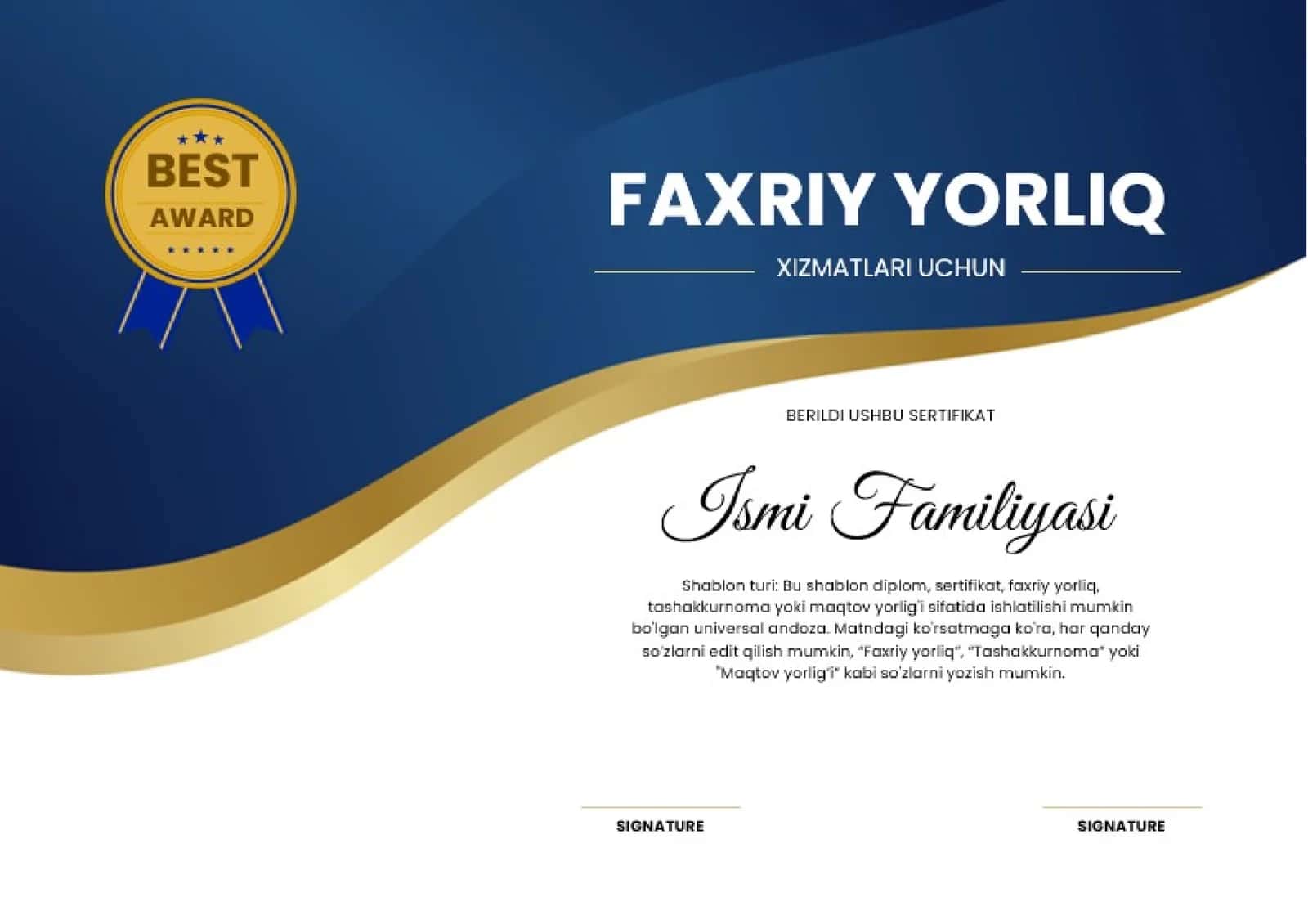 FAXRIY YORLIQ SERTIFIKAT 1