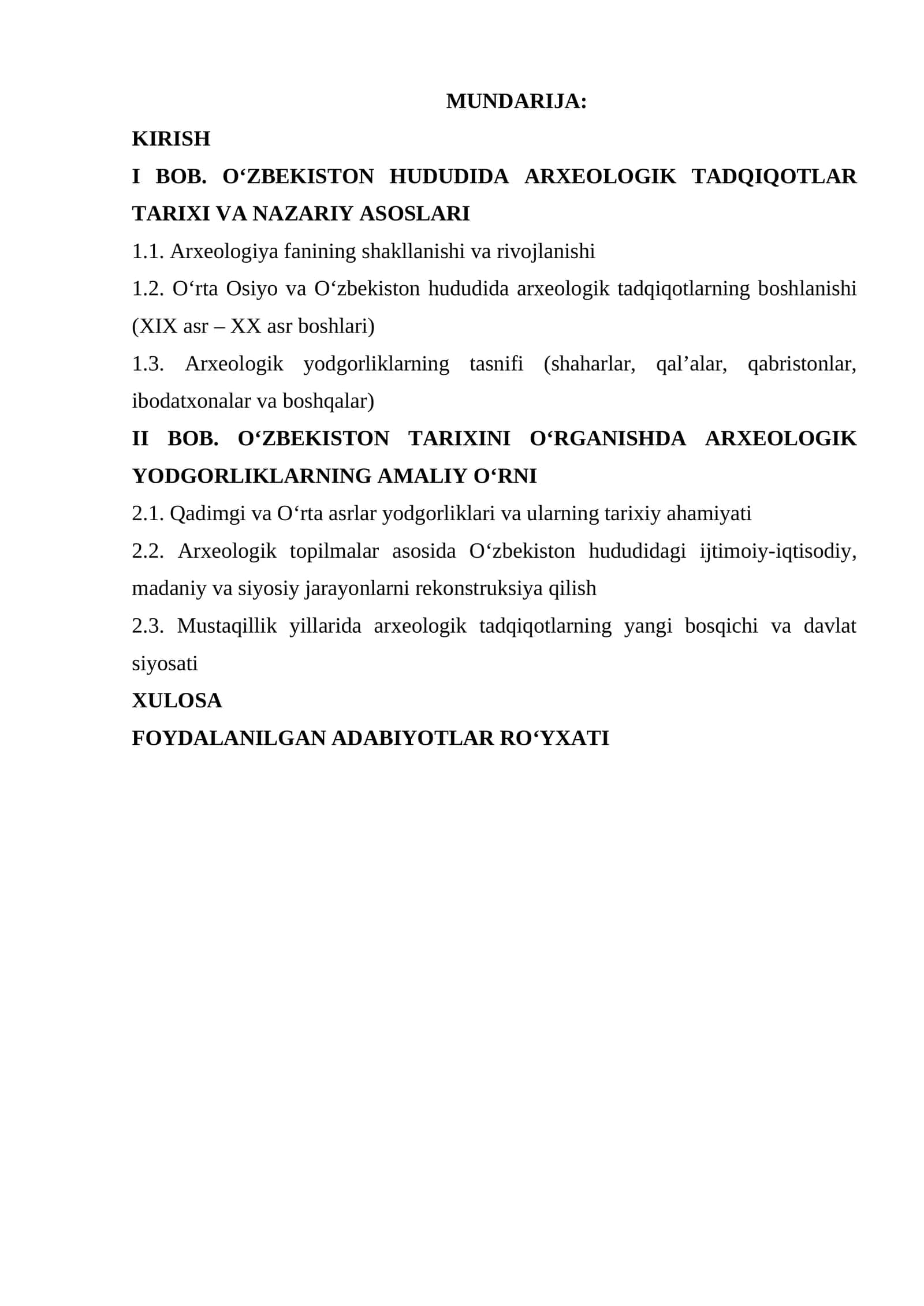 O'Ikamiz tarixini o'rganishda arxeologik yodgorliklarning o'rni 1