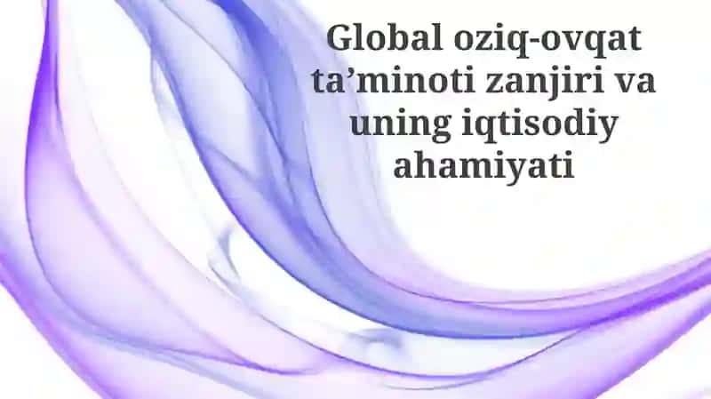 Global oziq-ovqat ta'minoti zanjiri