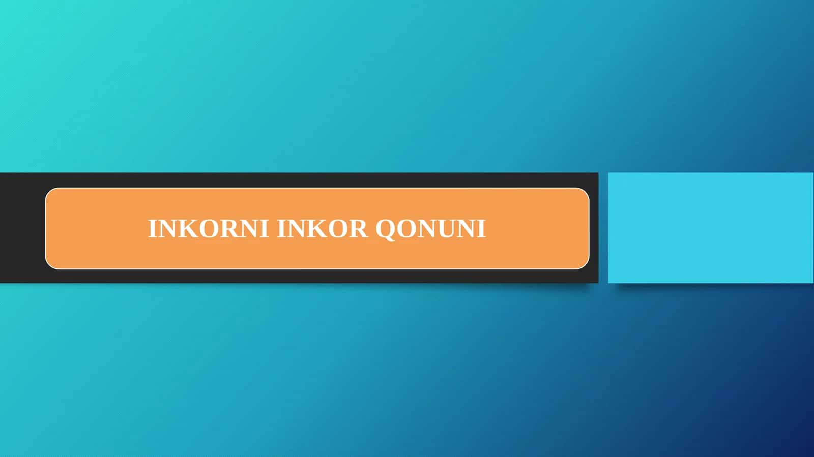 INKORNI INKOR QONUNI 1