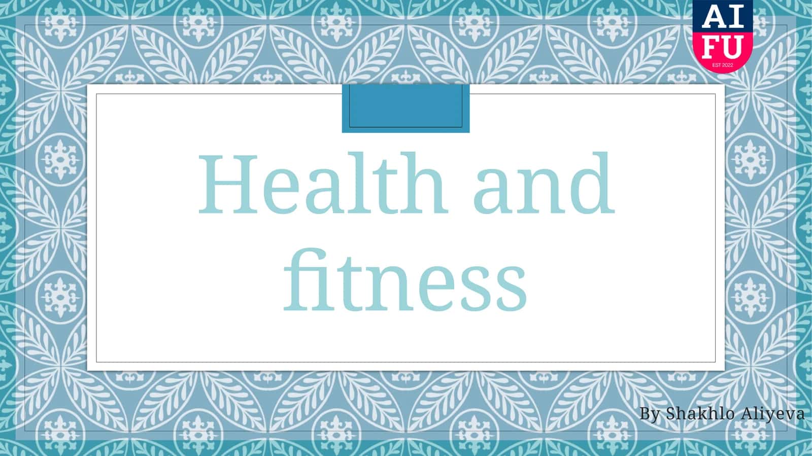 Health and fitness 1