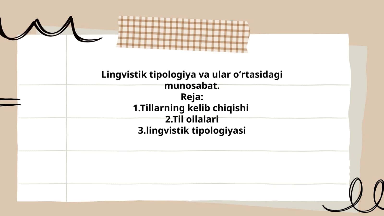 Lingvistik tipologiya va ular oʻrtasidagi munosabat 1