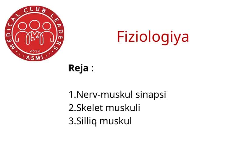 Skelet va silliq muskul fiziologiyasi 1