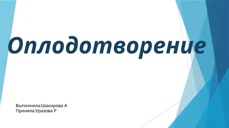 Оплодотворение 1