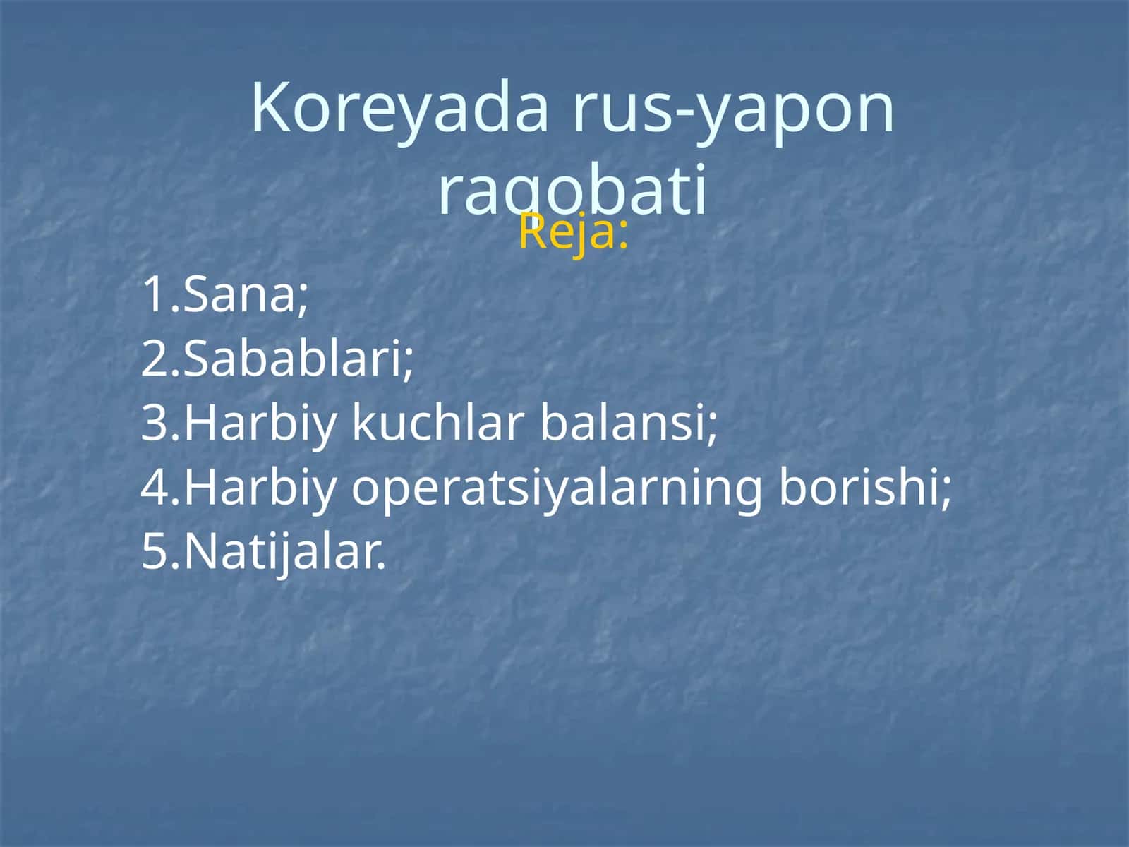 Koreya darus-yapon raqobati 1