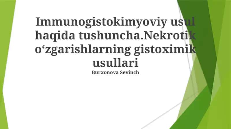 Immunogistokimyoviy usul haqida tushuncha 1