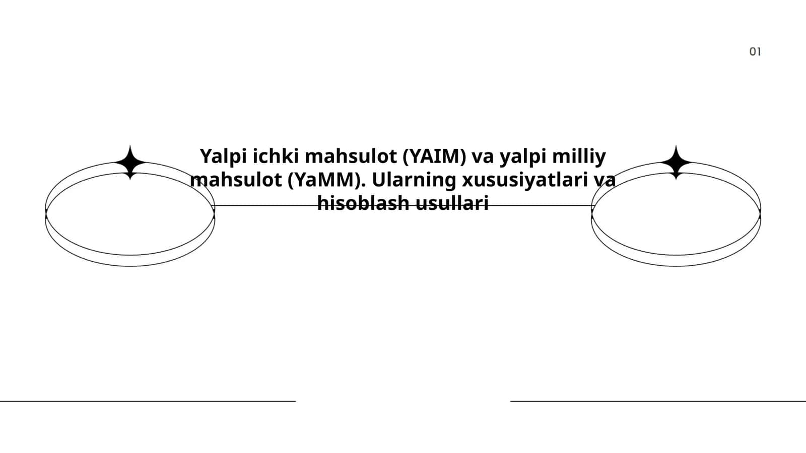 Yalpi ichki mahsulot (YAIM) va yalpi milliy mahsulot (YaMM) 1
