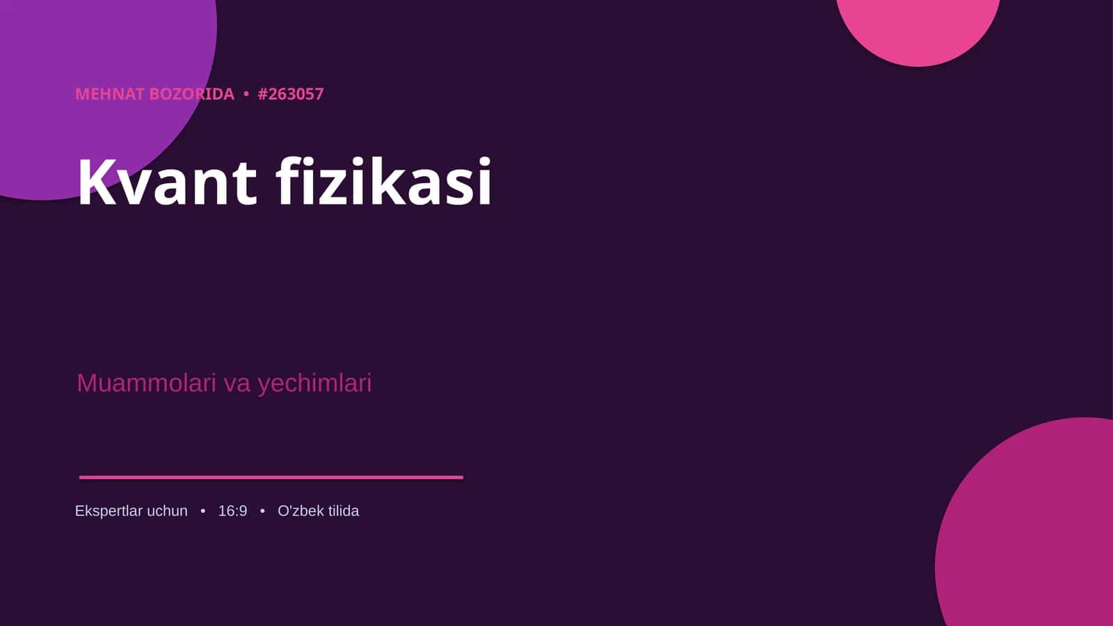 Kvant fizikasi 1