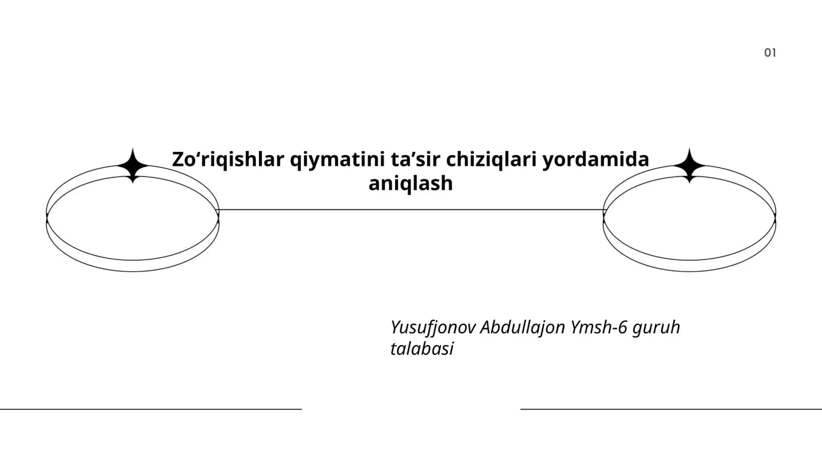 Zoʻriqishlar qiymatini taʼsir chiziqlari yordamida aniqlash 1