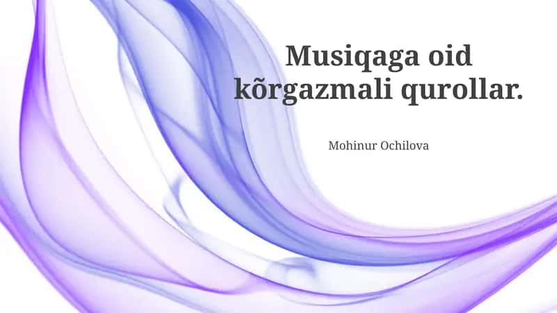 Ommmaviy Qirgʻin Qurollari Sifatida Musiqa Asboblari 1