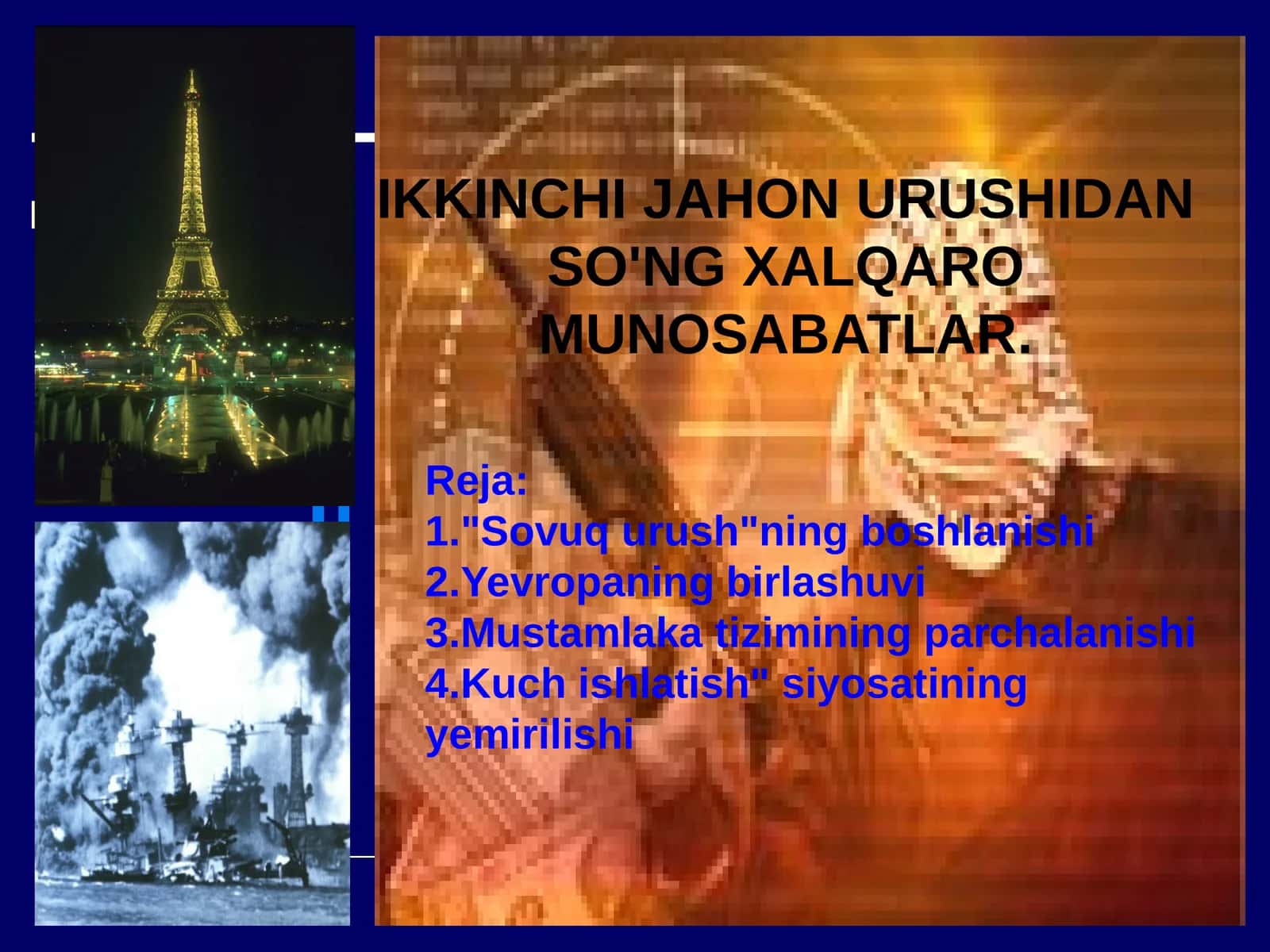 IKKINCHI JAHON URUSHIDAN SO'NG XALQARO MUNOSABATLAR 1