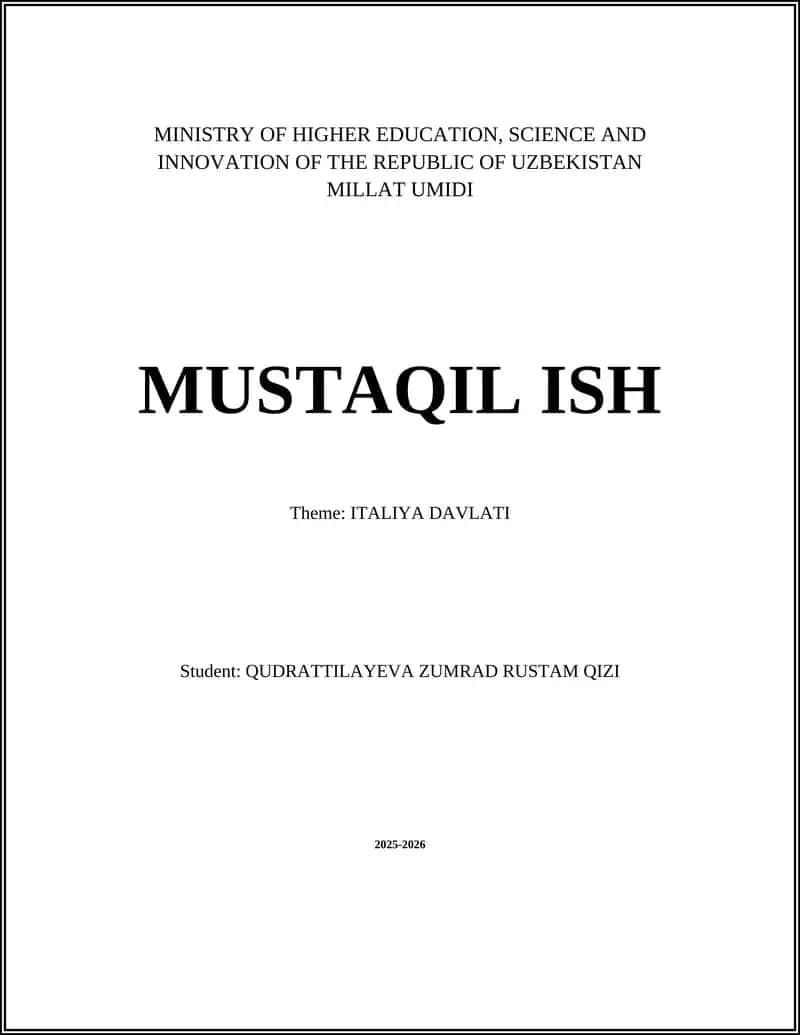 History of the Italian State 1