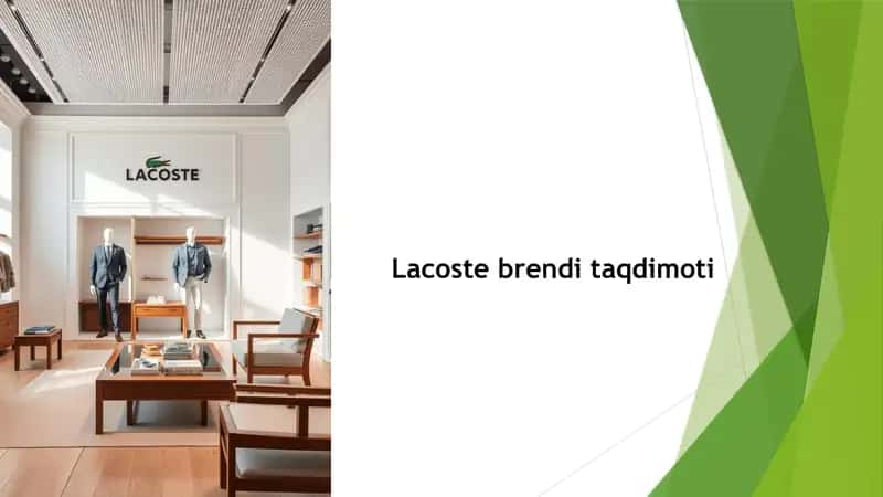 Lacoste brendi taqdimoti. 1