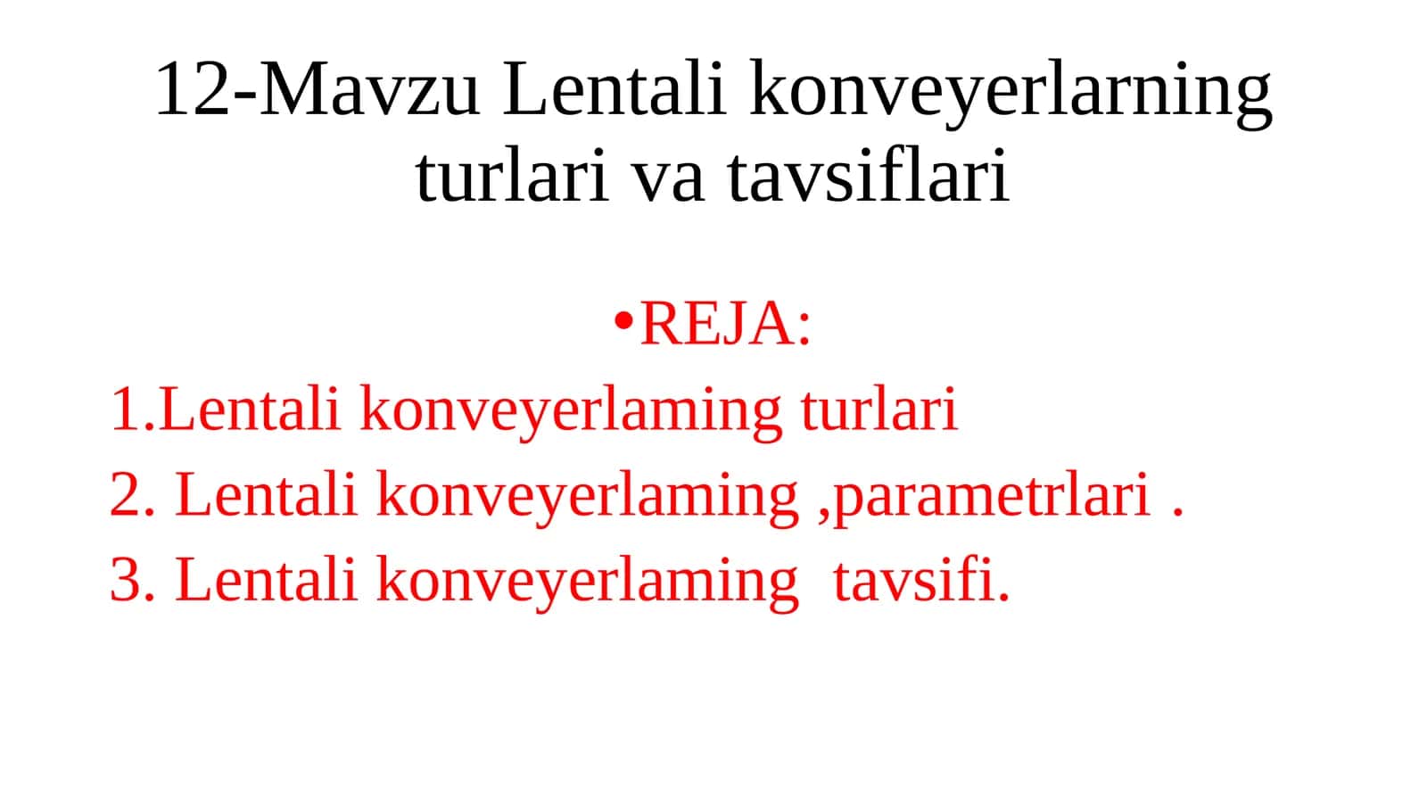 Lentali konveyerlar 1
